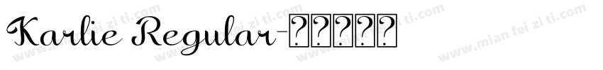 Karlie Regular字体转换